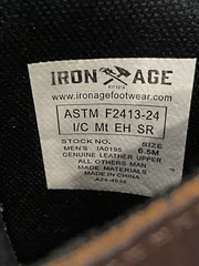 Iron Age Men’s Hauler Internal Met Composite Toe Wellington Work Boots, EH Rated