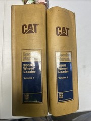 CAT 980G Wheel Loader Service Manual Volume I & II – 2 Books, Very Nice!