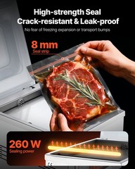 VEVOR Chamber Vacuum Sealer Commercial Vacuum Sealing Bag Packing Machine 260W