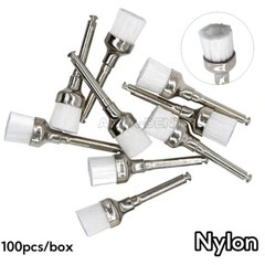 Dental Prophy Polishing Brush Nylon Latch Flat Prophylaxis Polisher Brushes
