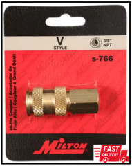 Milton Industries, Inc. 3/8 In. V Style High Flow Coupler