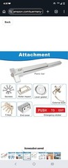 Suermany 301J Panic Bar Exit Device, Stainless Steel, Key & Emergency Sticker