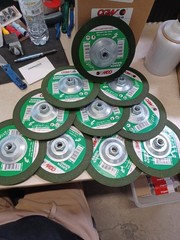 Lot Of 10 CGW Camel Grinding Wheels Ctr Whl 7×1/4×7/8 36G T27 GRN 36grit