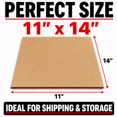 11 x 14 Corrugated Cardboard Pads Inserts Filler Sheets 32 ECT Shipping Boards