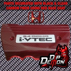 HYDROGRAPHIC FILM CARBON FIBER BLACK & CLEAR WATER TRANSFER HYDRO DIP DIPPING