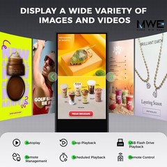 32 Inch Indoor Digital Signage Ultra HD Advertising Display Kiosk with Android
