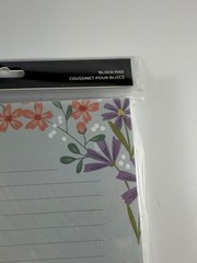 Happy Planner Classic Filler Paper Lined Floral Notes Gray 100 Sheets