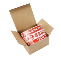 Fragile 3″x5″ Handle with Care Thank You Labels Stickers 500 Labels Per Roll USA
