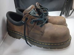 Dr. Martens P0313 Industrial Steel Toe Safety Work Shoes Brown Men’s Size 13 EH