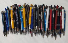 100 Misprint METAL Click Pens Bulk Wholesale MULTICOLOR Premium Pen Lot