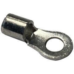 (100) Non-Insulated 12-10 Gauge #10 Ring Terminal Uninsulated Wire Connector USA