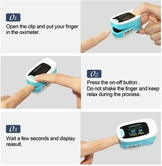 OLED Finger Pulse Oximeter SPO2 PR Meter Blood Oxygen Saturation Tester Monitor