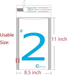 AirnDefense #2 8.5×12″ Colored Poly Bubble Mailers Shipping Padded Envelopes