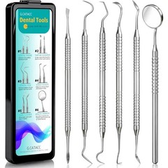 Dental Tools, Dental Pick for Teeth Cleaning, Stainless Steel Hygiene Kit with T
