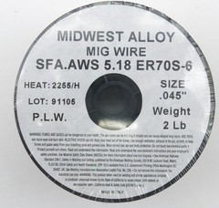 (4 x 2-Lb Spools) ER70S-6 2LB Roll MIG Welding Wire .045″ 1.2mm SFA.AWS 5.18