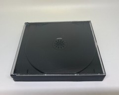 10 PCS 23MM(7/8”) 3 DISC (MULTI-3)TRIPLE CD JEWEL CASE W/BLACK CDA TRAY CD-M3