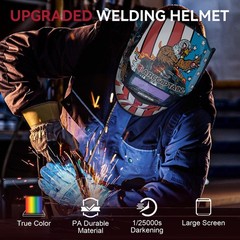 Auto Darkening Welding Mask 4 Arc Sensors 1/25000s Response UV/IR Protection​