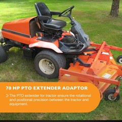 PTO Extender Adaptor Male 6 & 1-3/8″ Female 21 & 1-3/8″ Spline Fit 70HP Engine