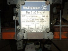 Westinghouse 455A720G01 Contactor NEMA Size 5 300A 110-120V Coil Used