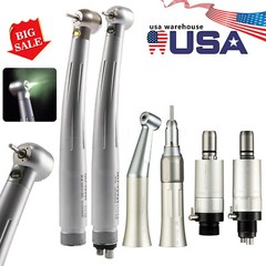 Self-power LED E-generator Dental High speed/ Low Speed Handpiece kit 2/4Hole