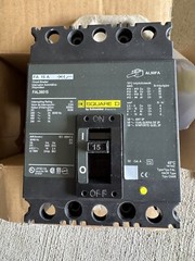NEW Square D FAL36015 / FAL34015 3p 600v 15a Circuit Breaker NEW IN BOX