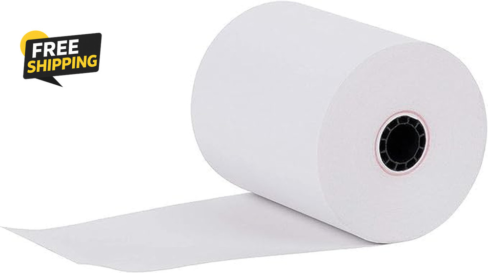 (10 Rolls) 3″ X 150′ 1 Ply Bond (Non –Thermal Kitchen Printer Paper) POS Receipt