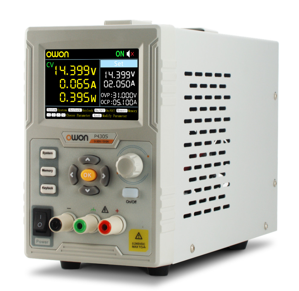 OWON P4305 150W Max 0-30V / 0-5A Linear DC Power Supply for SCPI Labview RS232