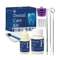 Zinc Oxide Eugenol Dental Cement Tooth Repair kit for Broken Teeth, Temporary…