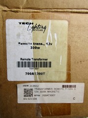 Tech Lighting Remote Transformer 700AT300T – 12V, 300W (213932) New Old Stock