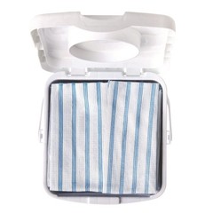 Rubbermaid Commercial HYGEN 2134283 Cleaning Cloths – Blu/Wht Strps (600/CT) New