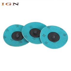 25× 3 inch 36 Grit Aluminum Oxide Roll Lock Die Grinder Sanding Grinding Disc US