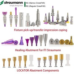 Hiossen/Nobel/Straumann Open/Closed Tray Posts Healing & Locator Abutments Caps