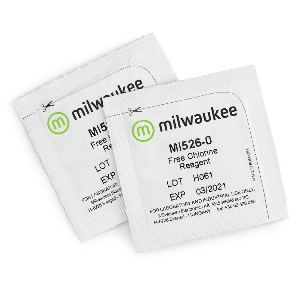 Milwaukee MI526-100 Powder Reagents for Free Chlorine Photometer – Pack of 100