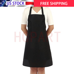 2 Pockets Kitchen Chef Bib Apron Cooking Waterproof Butcher Catering Restaurant