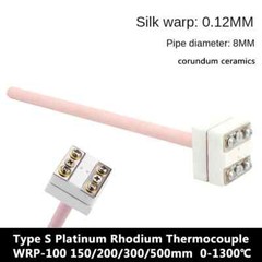 Type S Platinum Rhodium Thermocouple WRP-100 150/200/300/500mm Probe Temperature