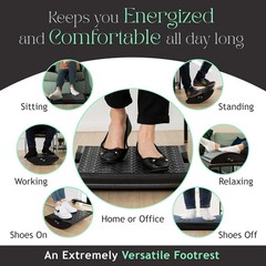 Foot Rest for Under Desk at Work – Desk Foot Rest Ergonomic Design for All-Day