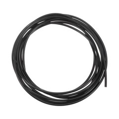 Round Belts 3mm Dia 3 Meters Length Smooth Surface PU Polyurethane Black]