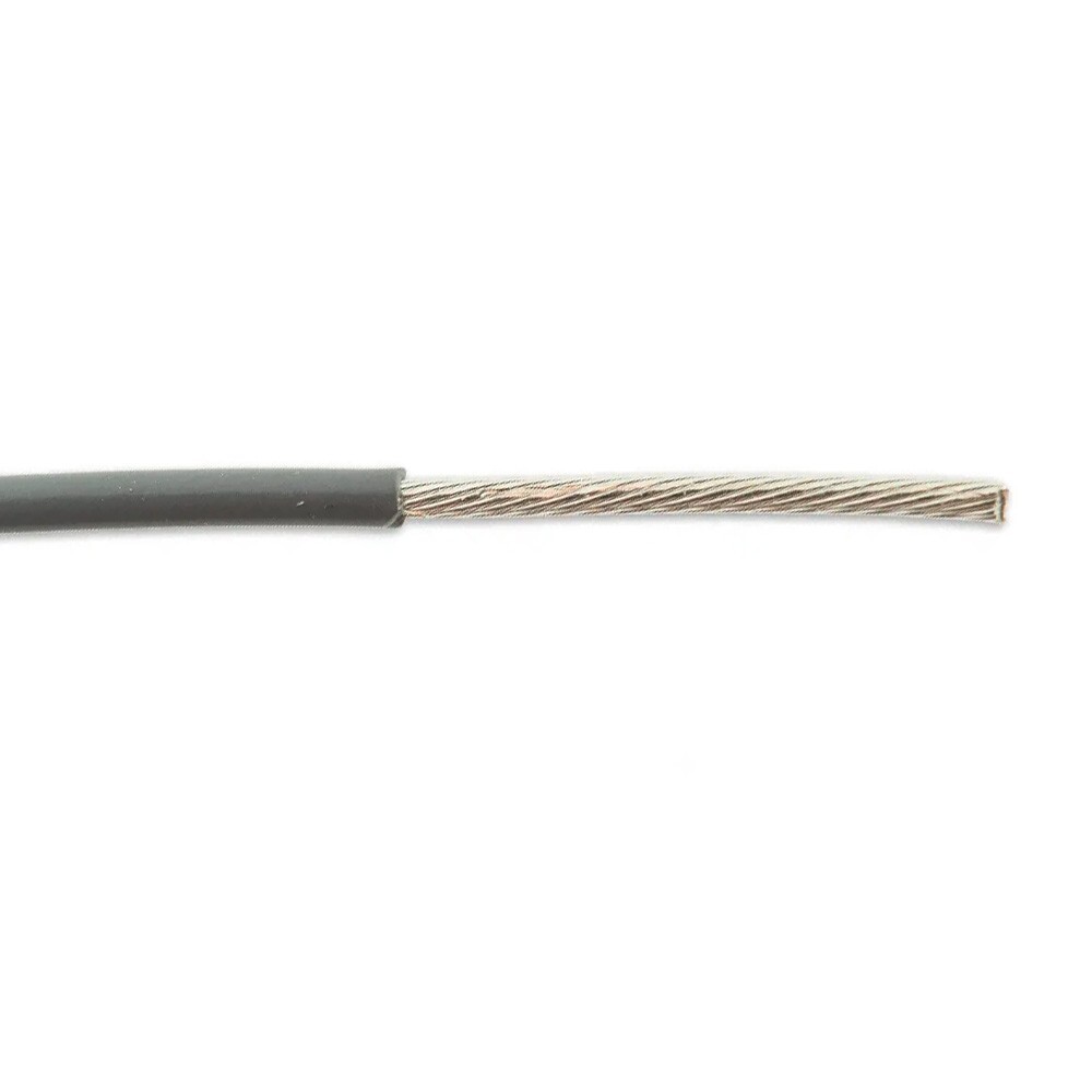 M22759/33-24-8 24 AWG Silver Copper Lead Wire X-ETFE Insulation 200°C Gray 600V