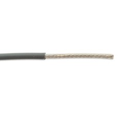 M22759/33-24-8 24 AWG Silver Copper Lead Wire X-ETFE Insulation 200°C Gray 600V