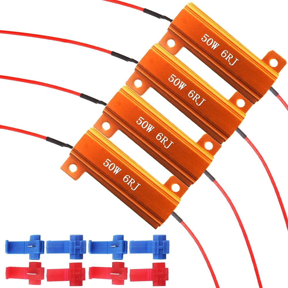 50W 6Ohm Load Resistors for 1157 BAY15D Turn Signal Lights (Fix Hyper Flash, …