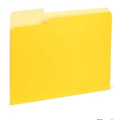 100 Blue Summit Supplies Colorful File Folders with Tabs, 100 pack MultiColored