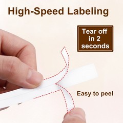 5Packs For Dymo 12mm LetraTag Refills White 91331 Fit for DYMO LetraTag QX50