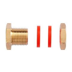 Litorange 2 PCS Brass Bulkhead Coupling Both End 1/4″ NPT 2 PCS,