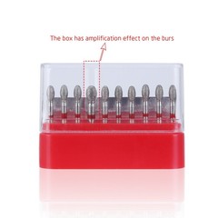 Dental Diamond Burs FG Handpiece Football Cut Fine Red Grit 368-023F / 379-023F