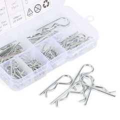 100 Pcs Cotter Pins Assortment Kit Hitch Pin Clip Locking R Hairpin Mower Deck