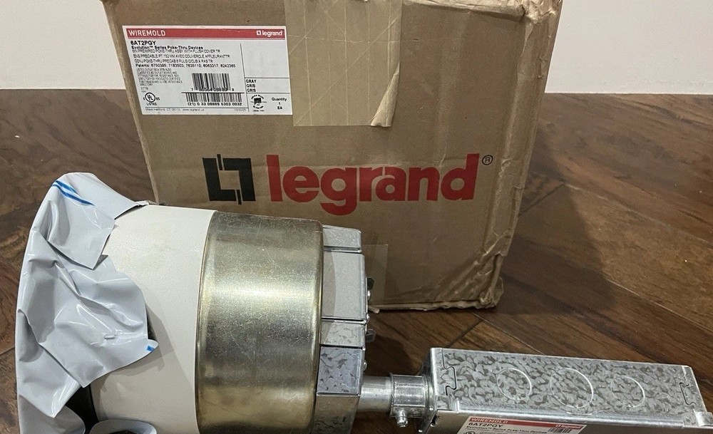 Legrand 6AT2PGY Poke Thru Device Flush Cover Gray, New!