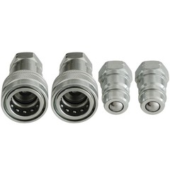 1/2″ Ag Hydraulic ISO 5675 Quick Connect Tractor Couplers with Dust Cap – 2 SET