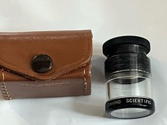 Edmund Scientific Lens Comparator Magnifier Comparator with US Made Leather Case
