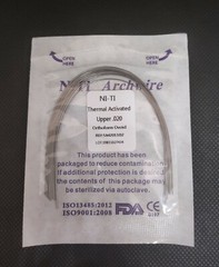 Dental Orthodontic Thermal Activated Niti Wires Round Arch Wires Ovoid Form