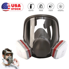 Full Face Gas Mask Painting Spraying Respirator w/Filters for 6800 Facepiece US